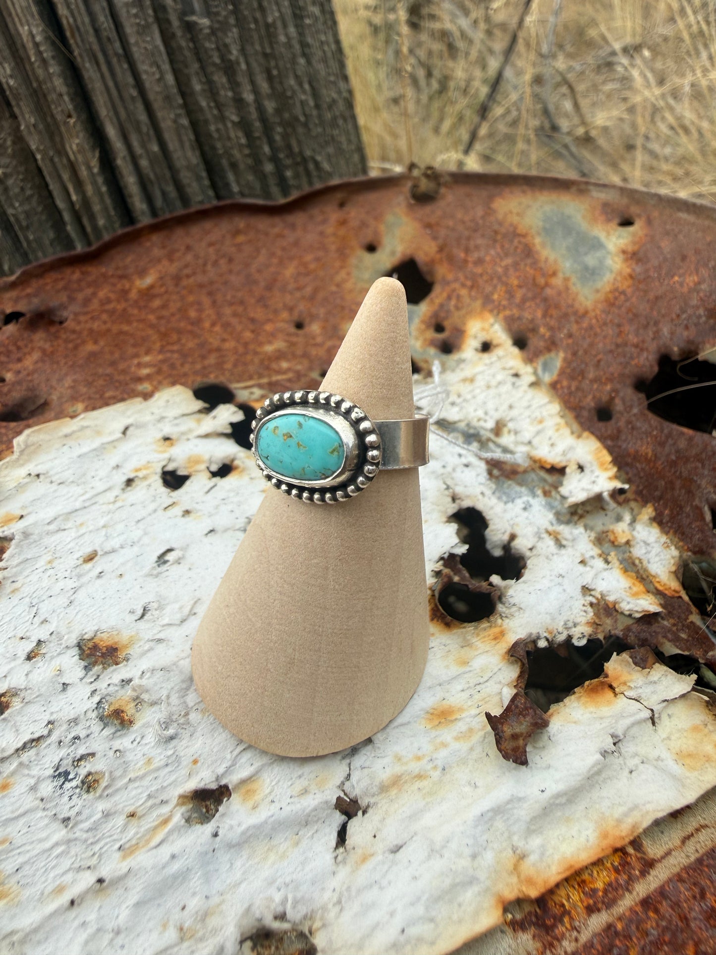 Turquoise Wide Band Ring
