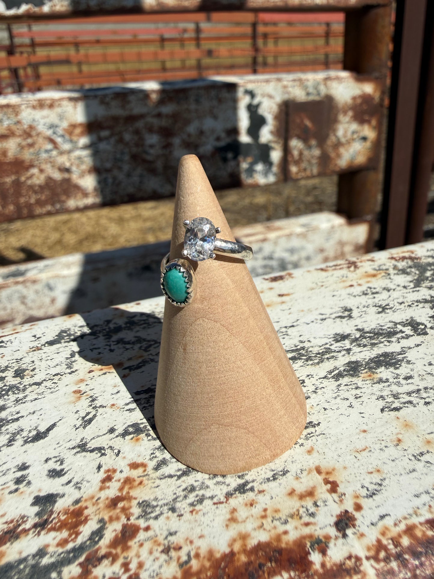 Oval Turquoise Wrap Ring